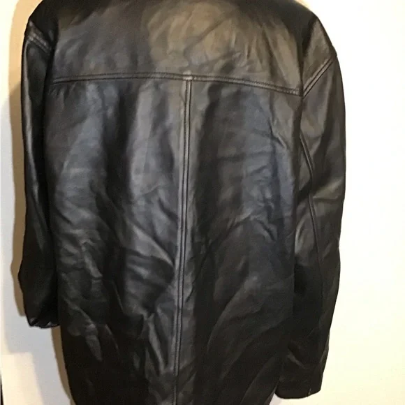 Rosleen black leather jacket size XL